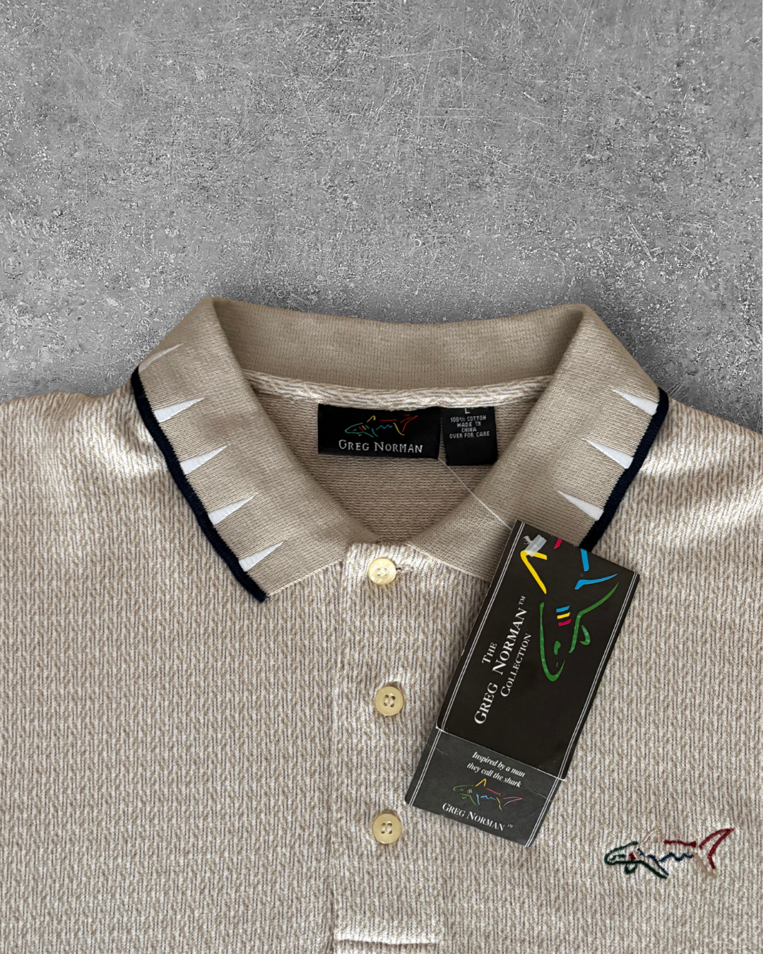 Vintage Greg Norman Polo (NWT) - Tan (L)