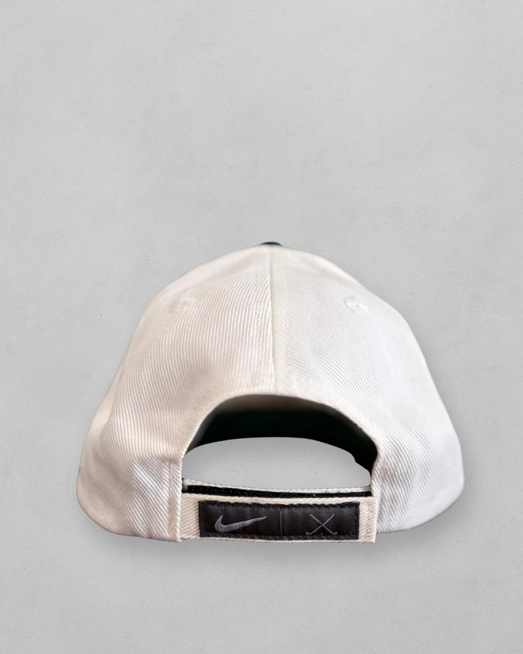 Vintage Nike Tiger Woods Yin Yang Hat Metal Swoosh - Blue White Silver