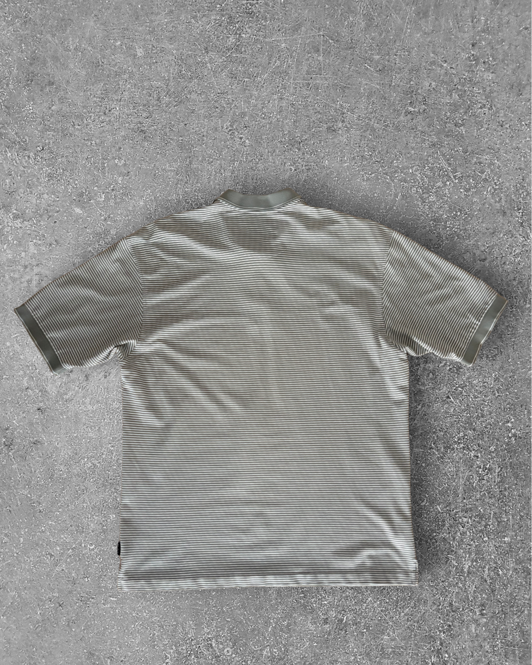 Vintage Nike Golf Polo - Green & White Stripes (XL)