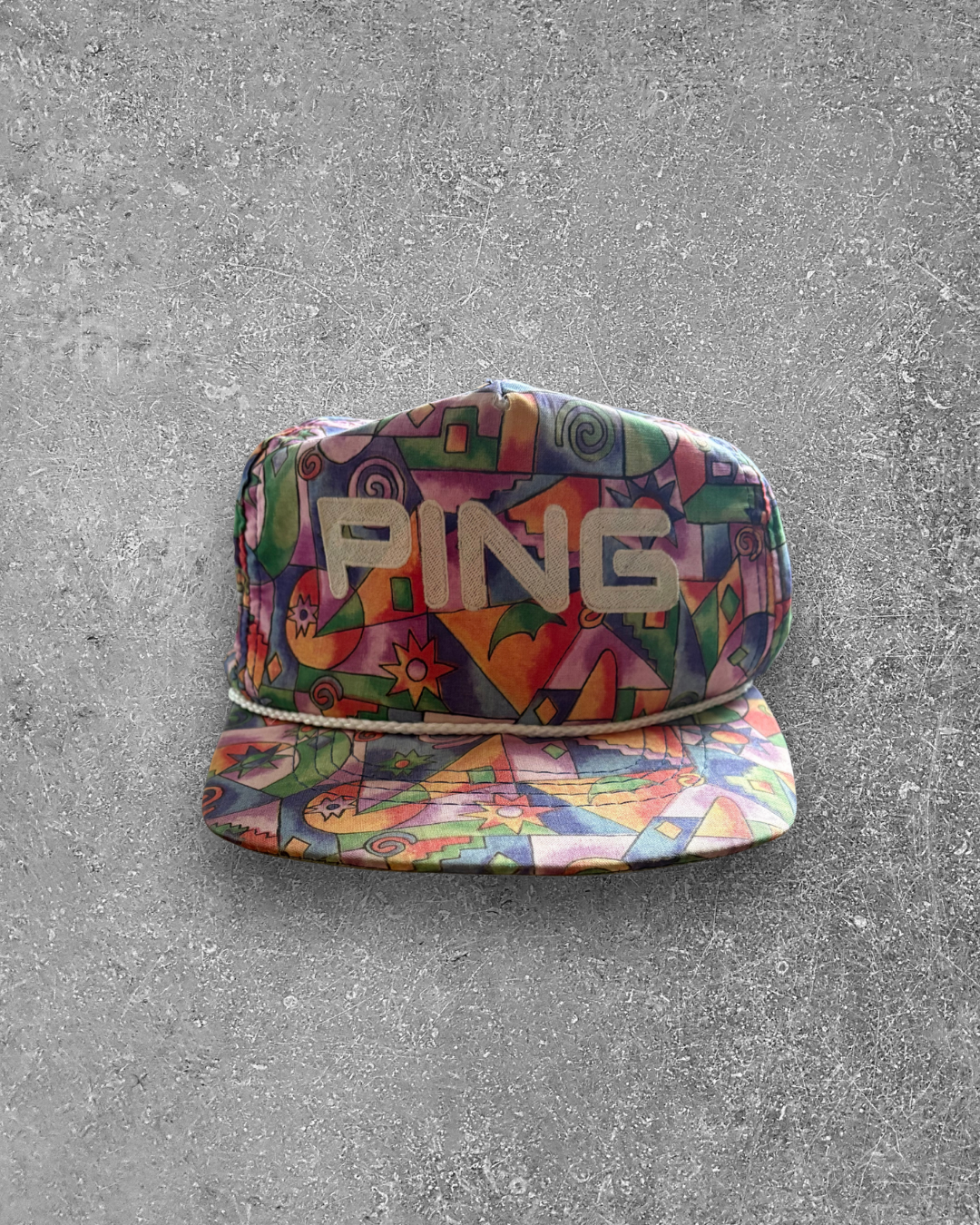 Vintage Ping Abstract Rope Hat