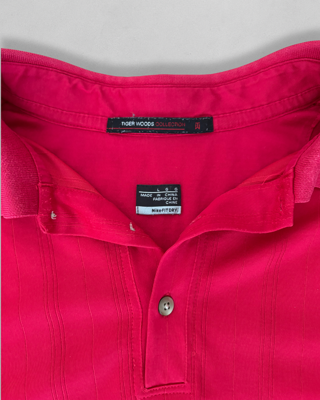 Vintage Nike Tiger Woods Collection Polo - Red - Men's Large