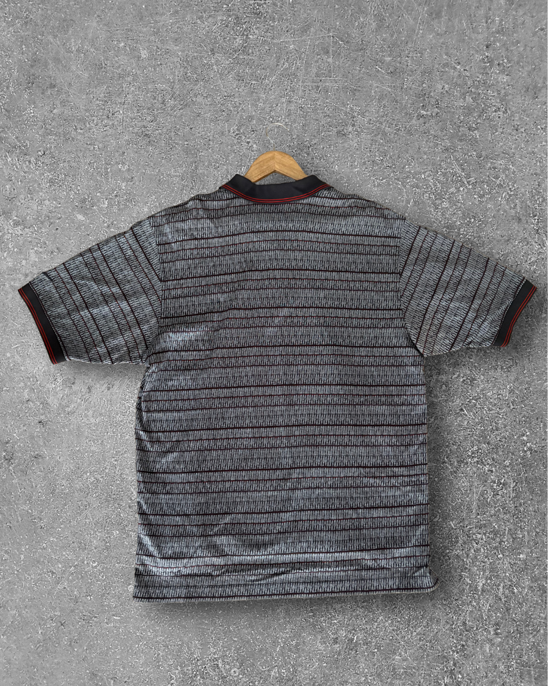 Vintage Nike Golf Polo - Grey w/ Brown & Orange Stripe (XL)