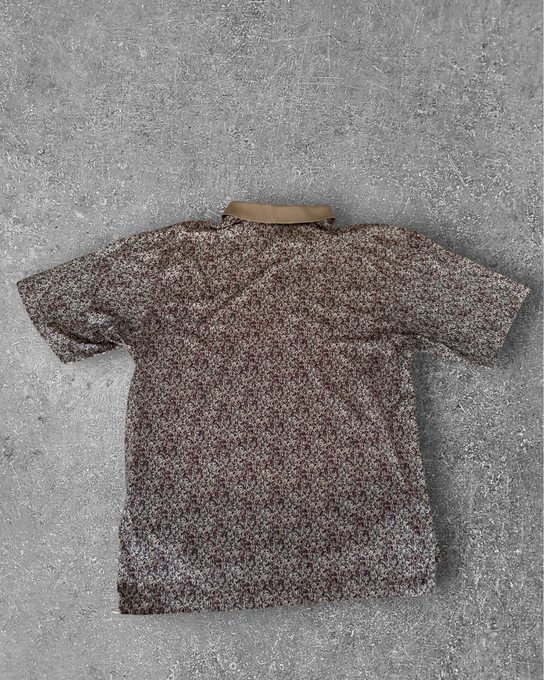 Vintage Nike Golf Polo - Tan Geometric (L)