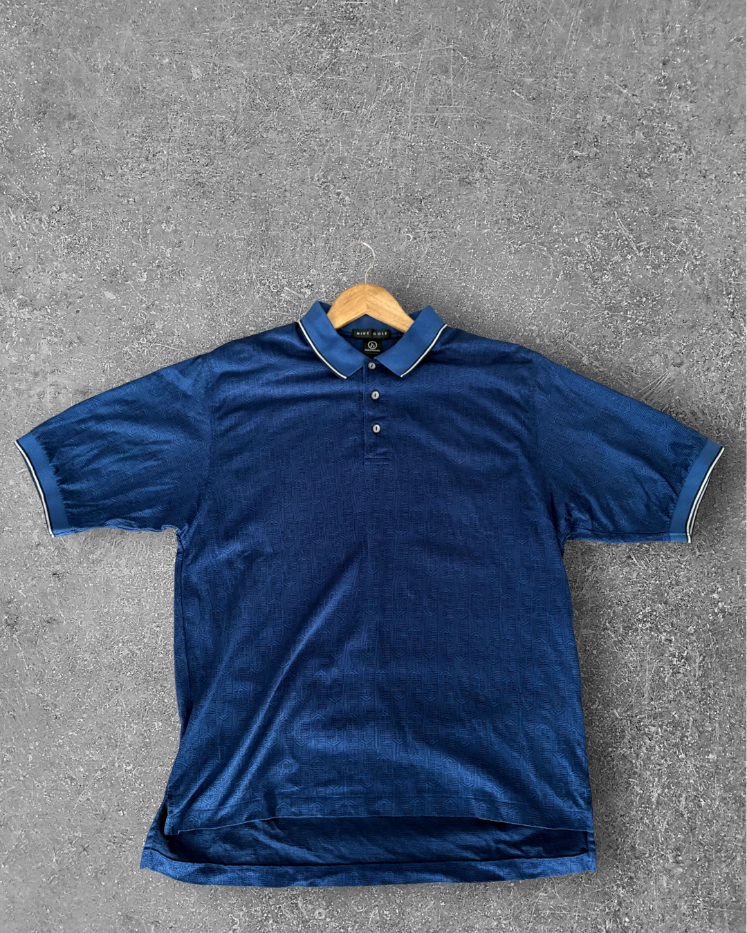 Vintage Nike Golf Polo - Blue Pattern (L)