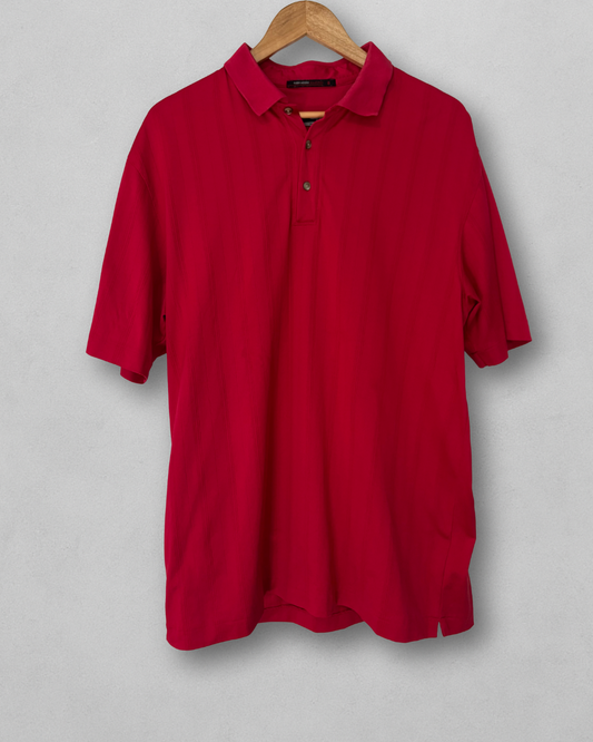 Vintage Nike Tiger Woods Collection Polo - Red - Men's Large