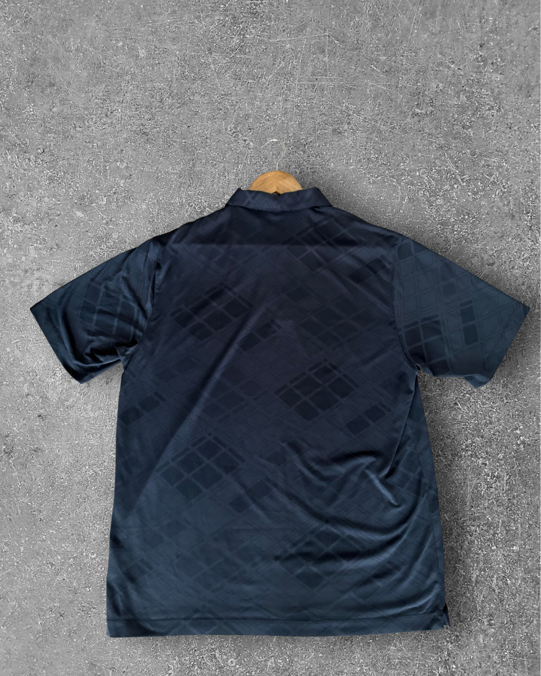 Vintage Nike Tiger Woods Collection Polo - Dark Grey Geometric (L)