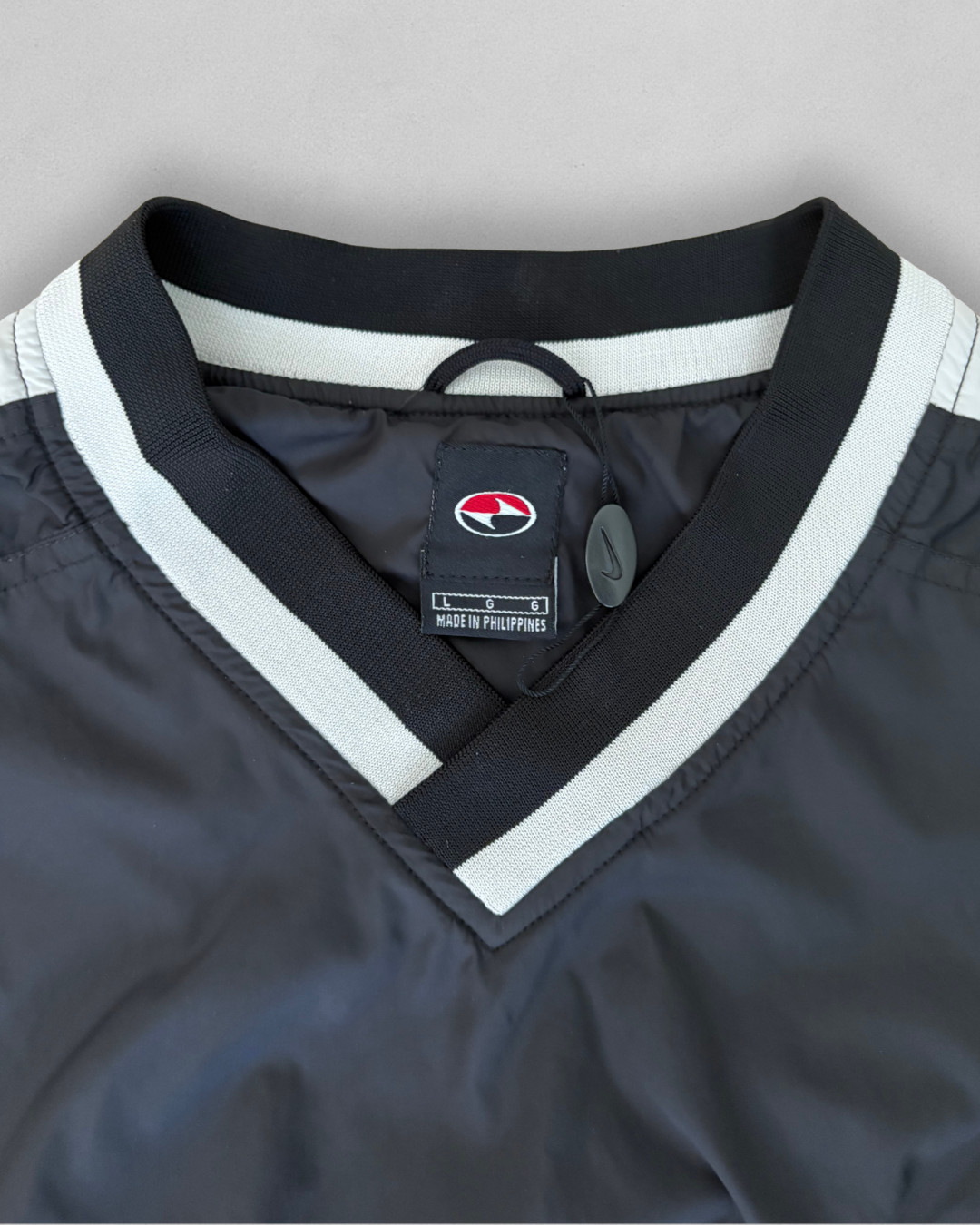 Vintage 1998 Tiger Woods Yin Yang Black Pullover Golf Jacket - Men's Large