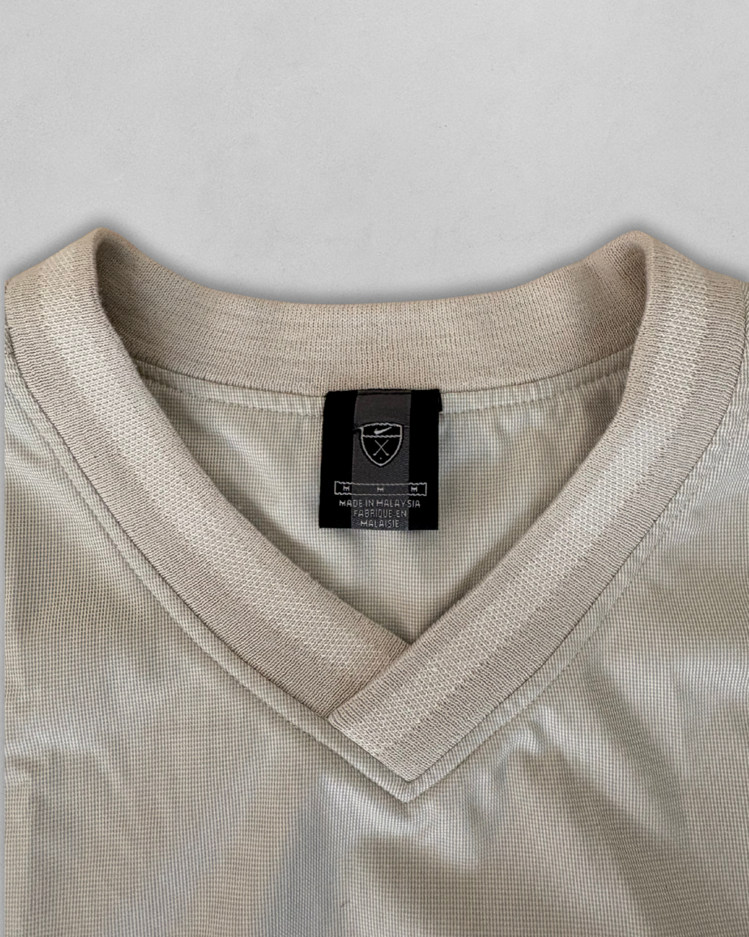Vintage Nike Golf Pullover Vest - Cream - Men's Medium