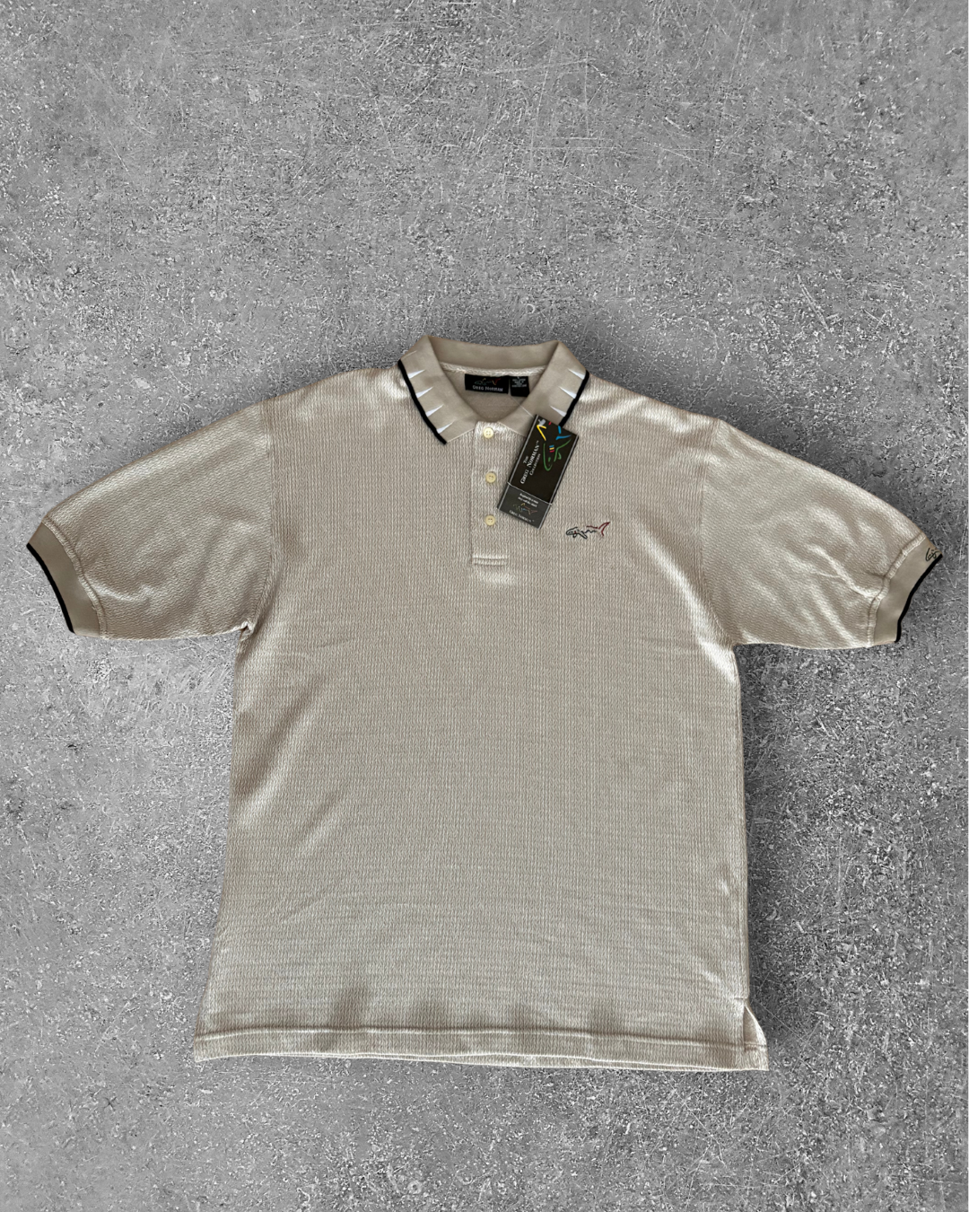 Vintage Greg Norman Polo (NWT) - Tan (L)