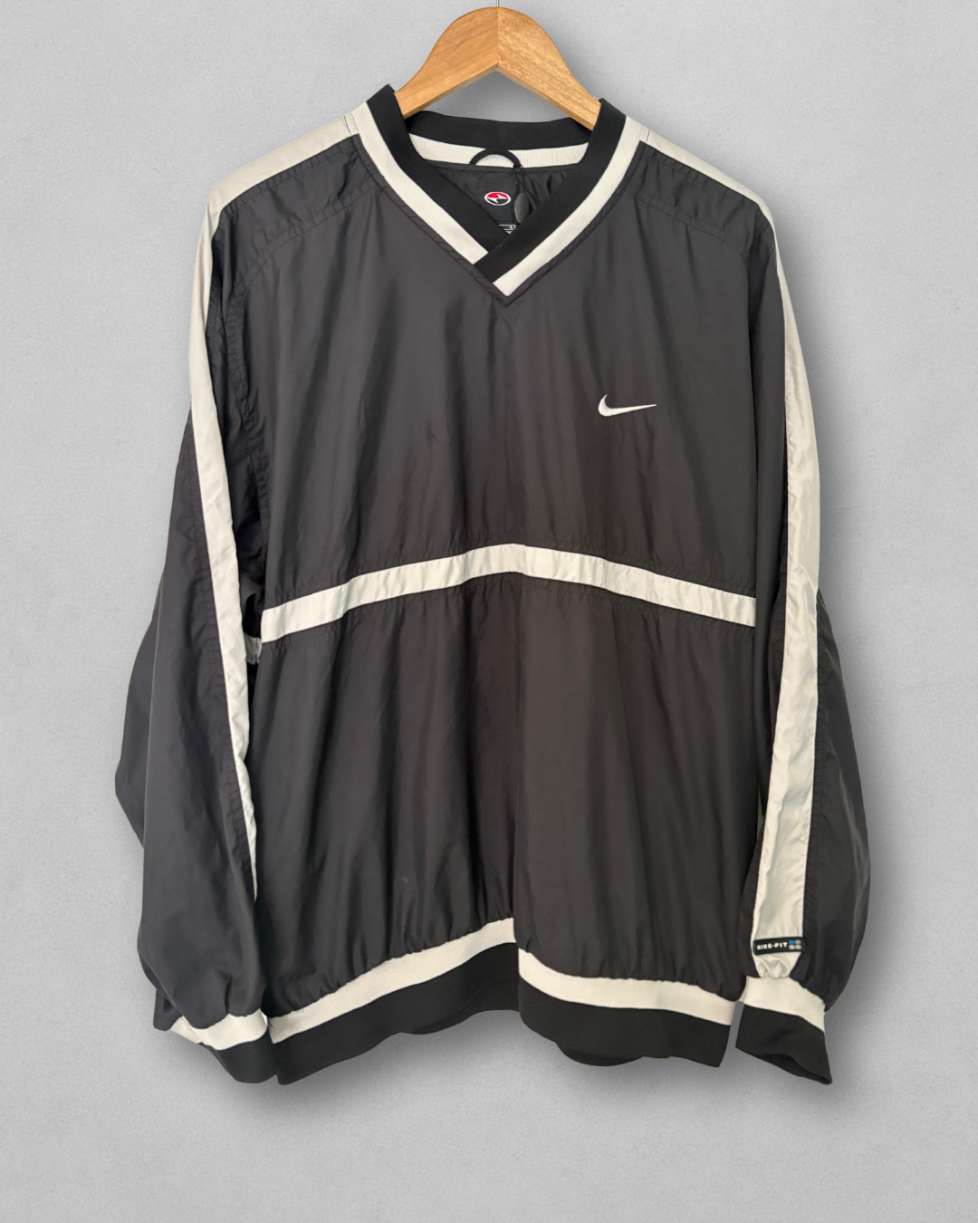 Vintage 1998 Tiger Woods Yin Yang Black Pullover Golf Jacket - Men's Large