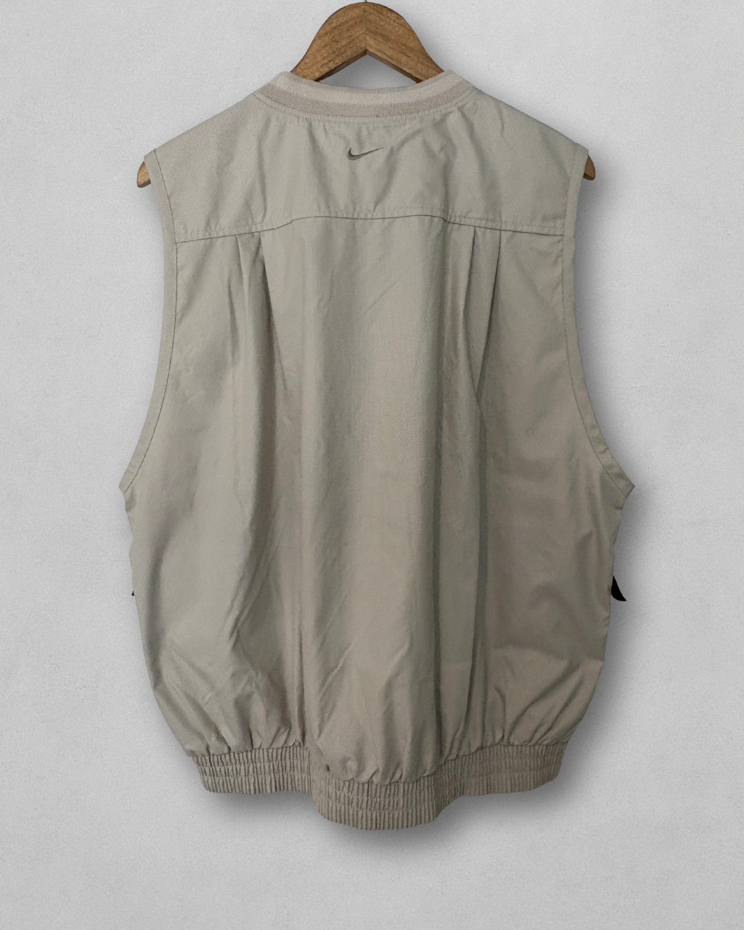 Vintage Nike Golf Pullover Vest - Cream - Men's Medium