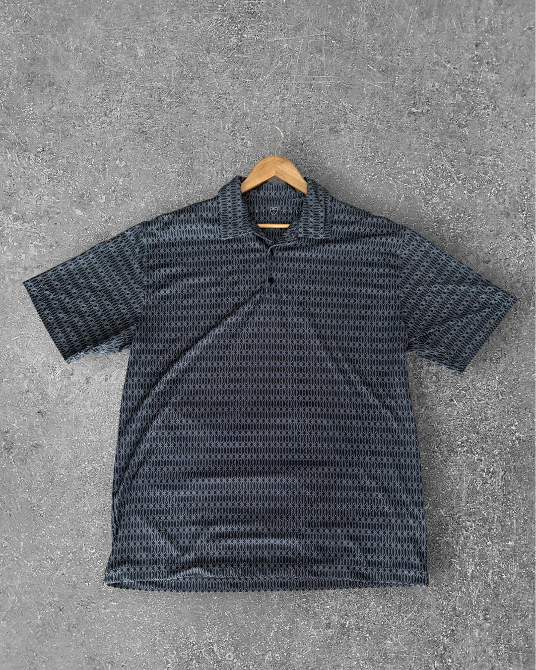 Vintage Nike Golf Polo - Grey Pattern (XL)