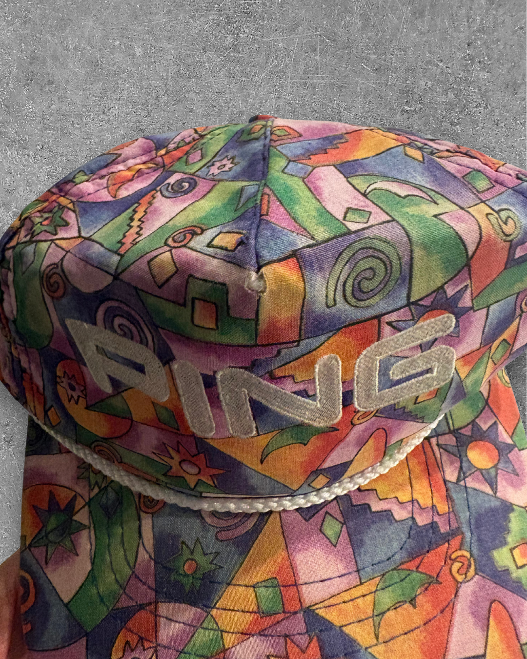 Vintage Ping Abstract Rope Hat